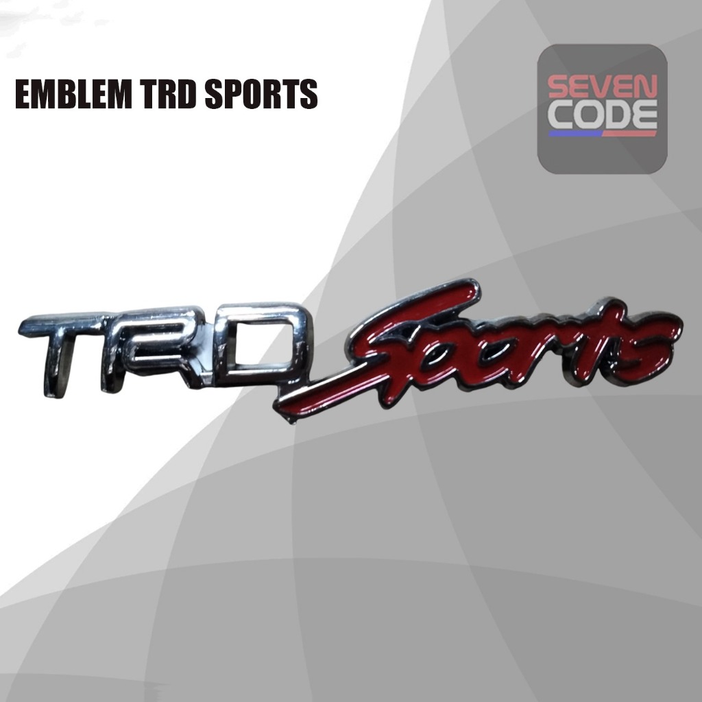 EMBLEM TRD SPORT EMBLEM BAGASI MOBIL TRD SPORT
