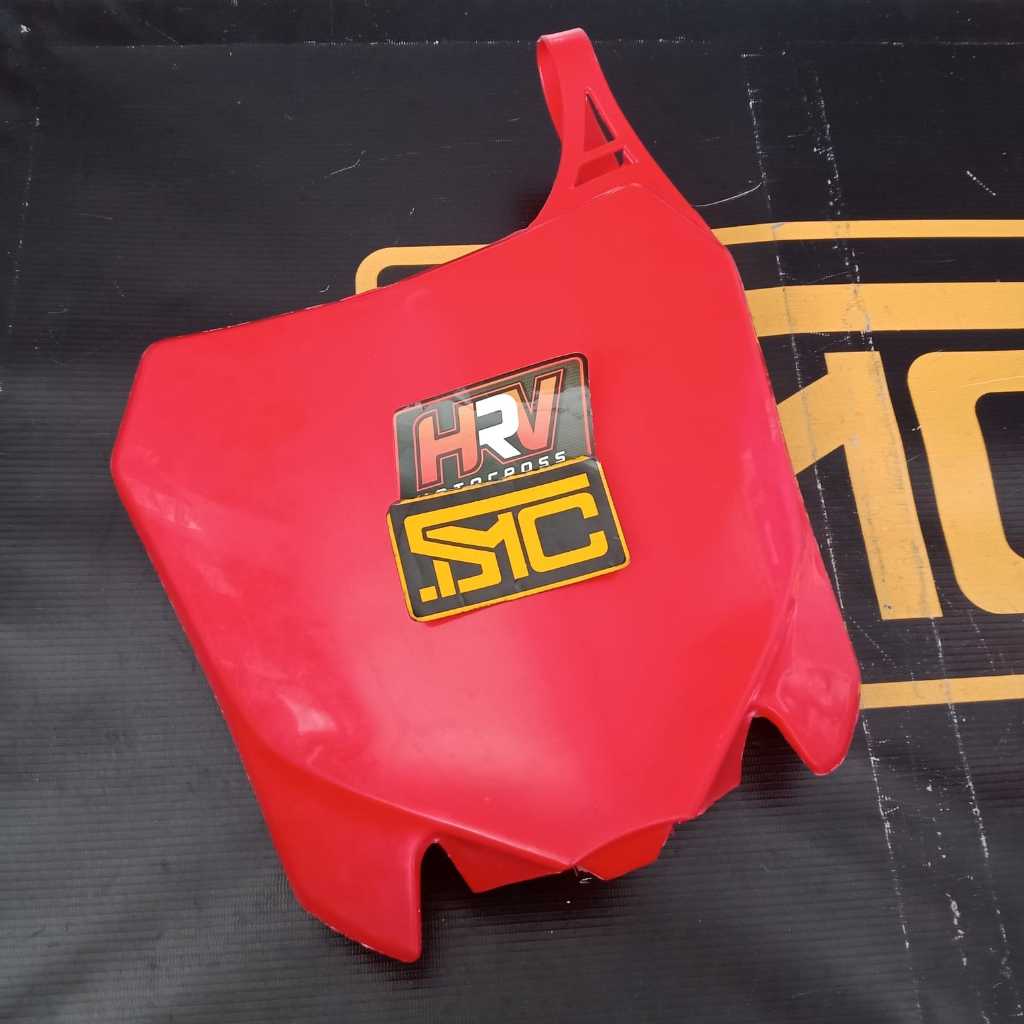 Cover Plat Number / Nomor Start Honda CRF 250 HRV Merah