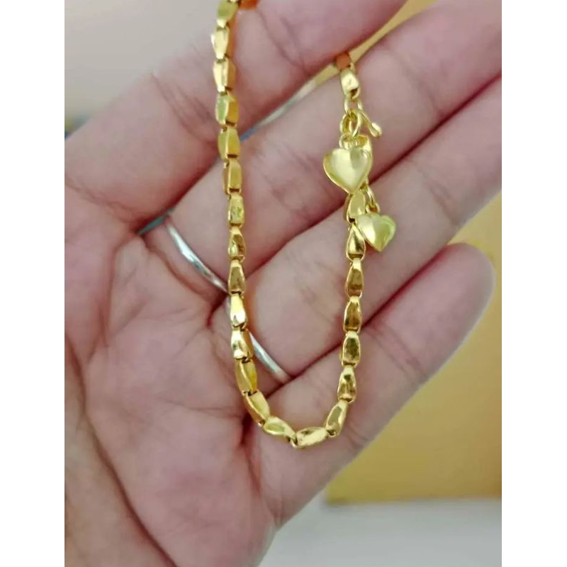 Gelang padi 1 suku 6.7gram Lapis Emas 24k, Bisa disepuh ulang