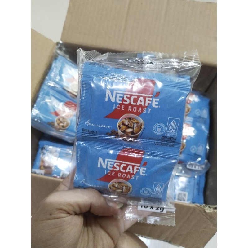 

Nescafe ICE ROAST Americano 10x2gr Kopi instant nescafe biru sachet