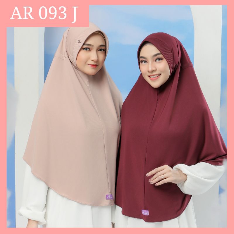 HIJAB AR RAFI AR 093 JUMBO TERBARU || BISA COD || HIJAB ARRAFI INSTANT BERGO SERUT JUMBO POLOS SIMPL