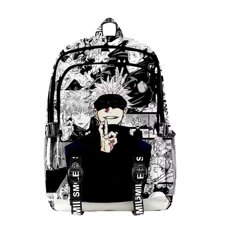 READY GOJEK GRAB INSTAN TAS RANSEL GOJO SAKUNA BACKPACK LUFI LUFFY ONE PIECE KARTUN ANIME WARNA HITA