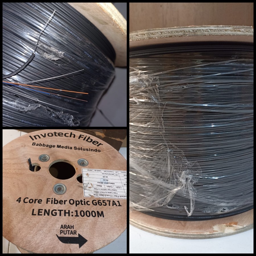 Dropcore 4 core 3 seling fiber optic dropcore 4core 3seling Invotech