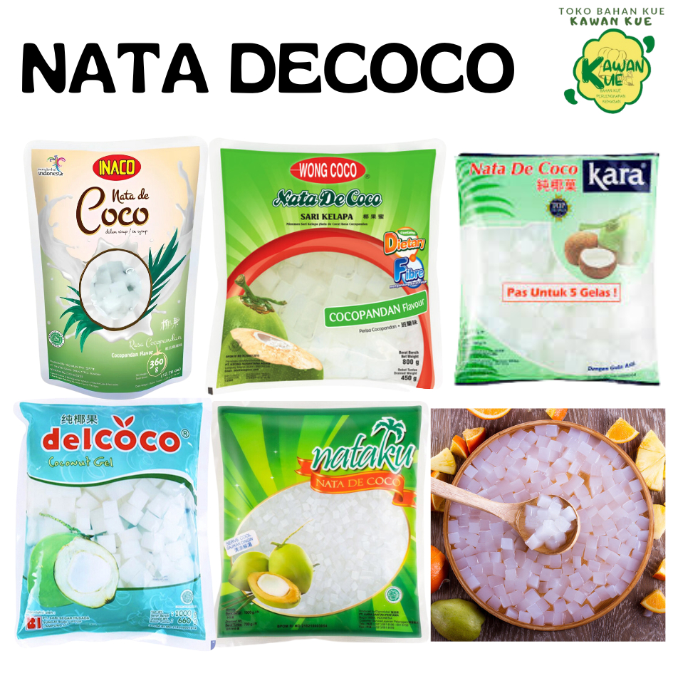 

NATA DECOCO KEMASAN 1 KG DAN POUCH / TOPPING JELLY / SARI KELAPA