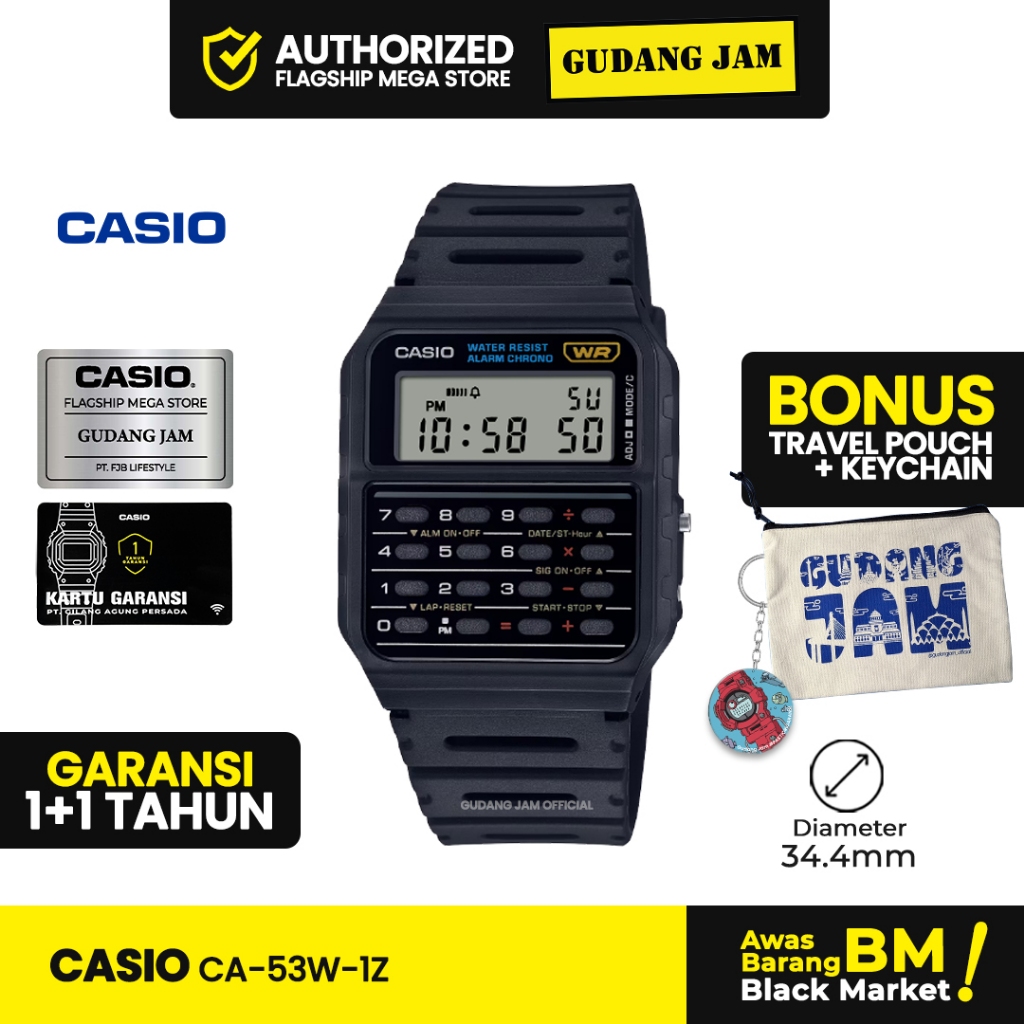 Jam Tangan Casio CA-53W-1ZDR CA-53W-1Z CA-53W CA-53 CA53W CA 53W