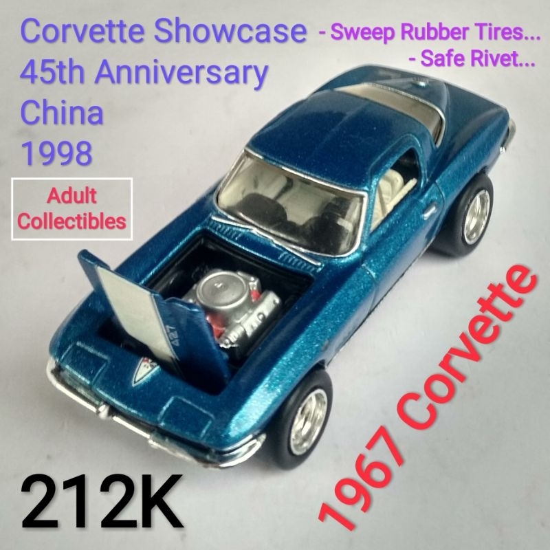 Hot Wheels 100% Preffered Adult Collectibles 1967 Corvette 45th Anniversary Open Hood
