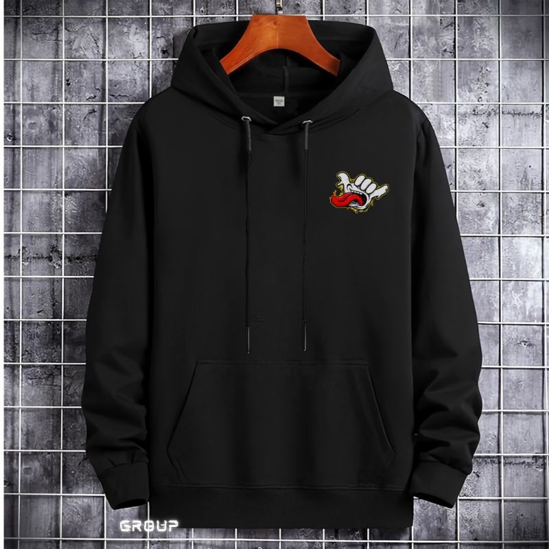 Hoodie casual keren dan kekinian hoodie pria kece Lidah metall