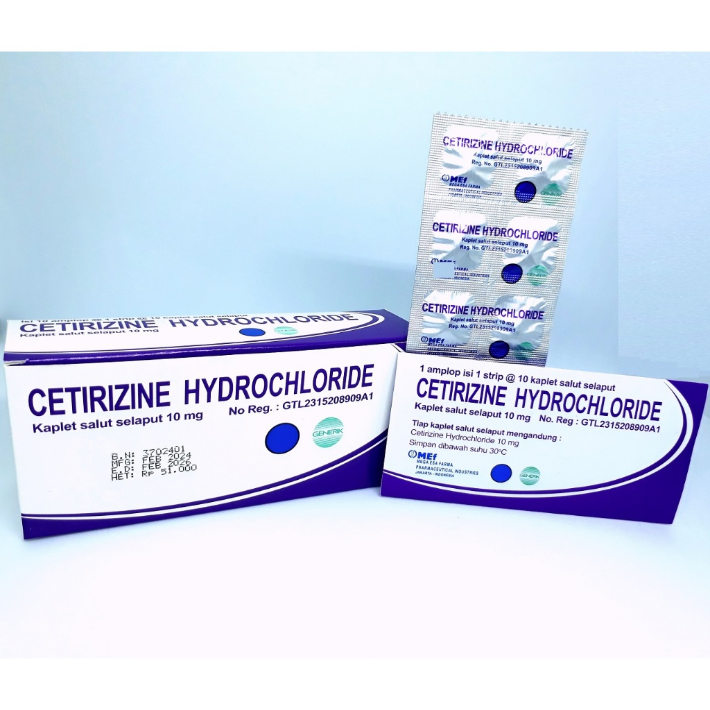 Cetirizine HCl Kaplet 10 mg