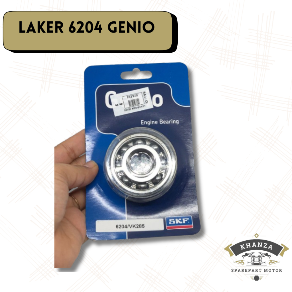 GENIO Bearing Laker Laher 6204 // Bantalan Roda Laker 6204