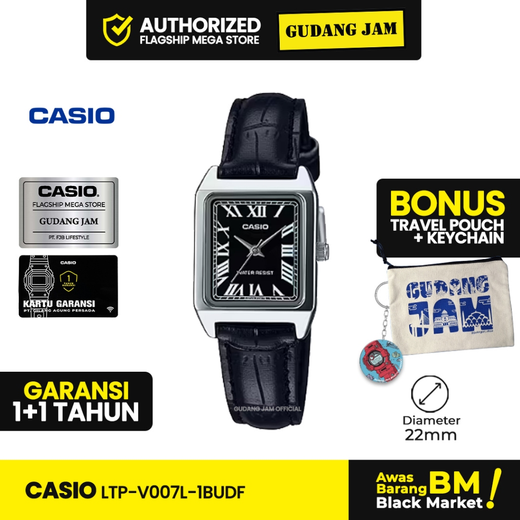 Jam Tangan Casio LTP-V007L-1BUDF LTP-V007L LTP-V007 LTPV007L LTP V007L