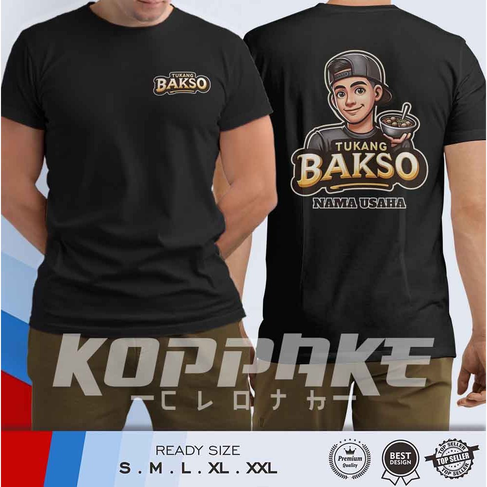 Kaos Tukang Bakso Desain Keren Gratis Ganti Wajah Kamu Baju Distro