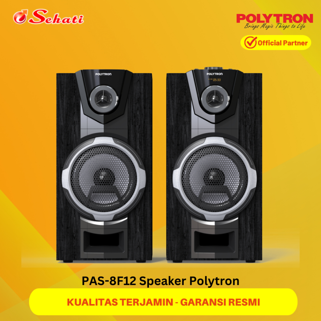 POLYTRON PAS-8F12 Speaker Polytron 8 Inch Bluetooth Speaker Aktif