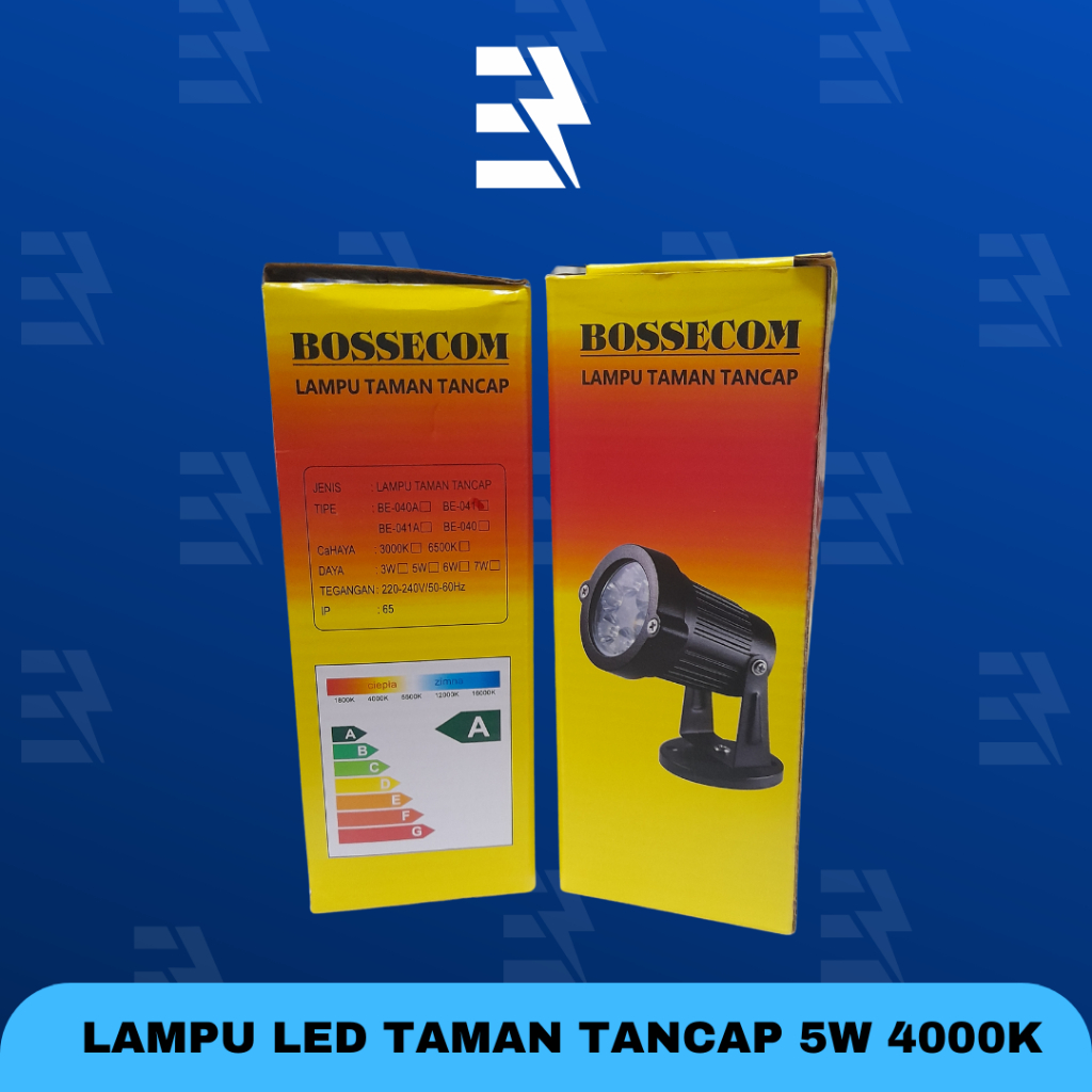 Bossecom Lampu Taman Tancap LED 5W 4000K