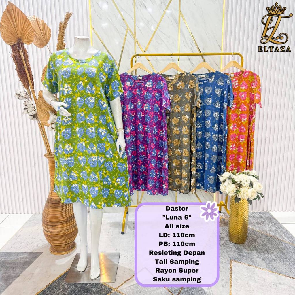 Eltaza Daster Batik Cap Pekalongan Rayon Super Busui All Size