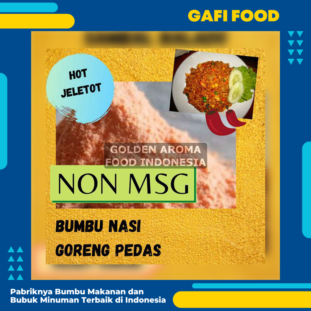 

BUMBU TABUR NASI GORENG PEDAS NON MSG 1 KG FOOD GRADE 1Kg Bubuk Bumbu Papeda Mie Lidi Makaroni