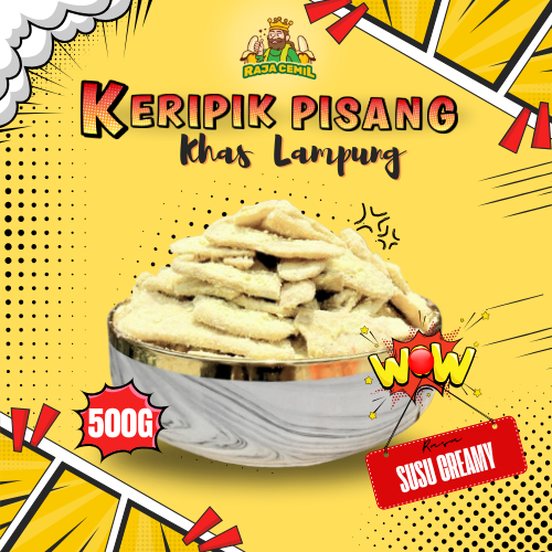 

Ay00! 500gram Keripik Pisang Kepok Aneka Rasa Keripik Pisang Coklat Rajacemil Khas Lampung