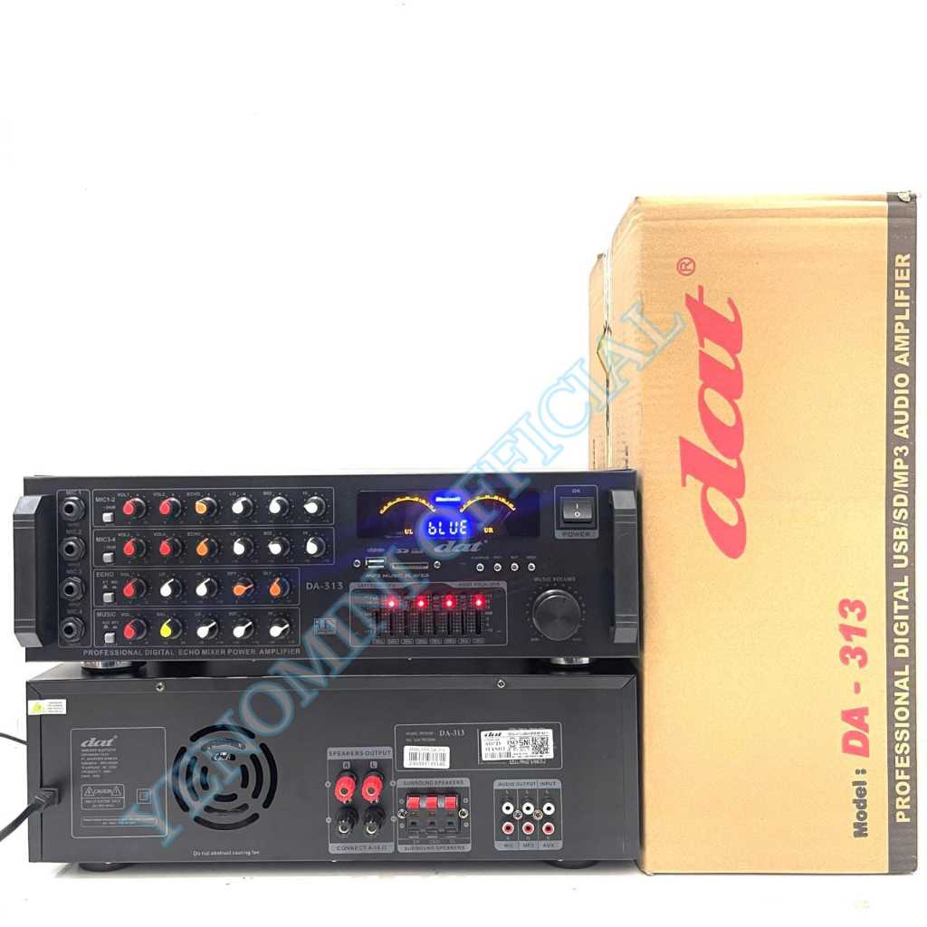 Power Amplifier Karaoke DAT DA 313 Original Bluetooth - SD Card Da313 DT 313 Bagus ( BISA COD ) TU2T