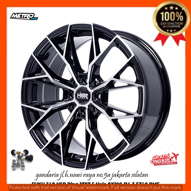 VELG PELEK RACING R17 RING 17 UNTUK MOBIL BRIO JAZZ AGYA AYLA SIGRA VIOS DLL HSR FUKU