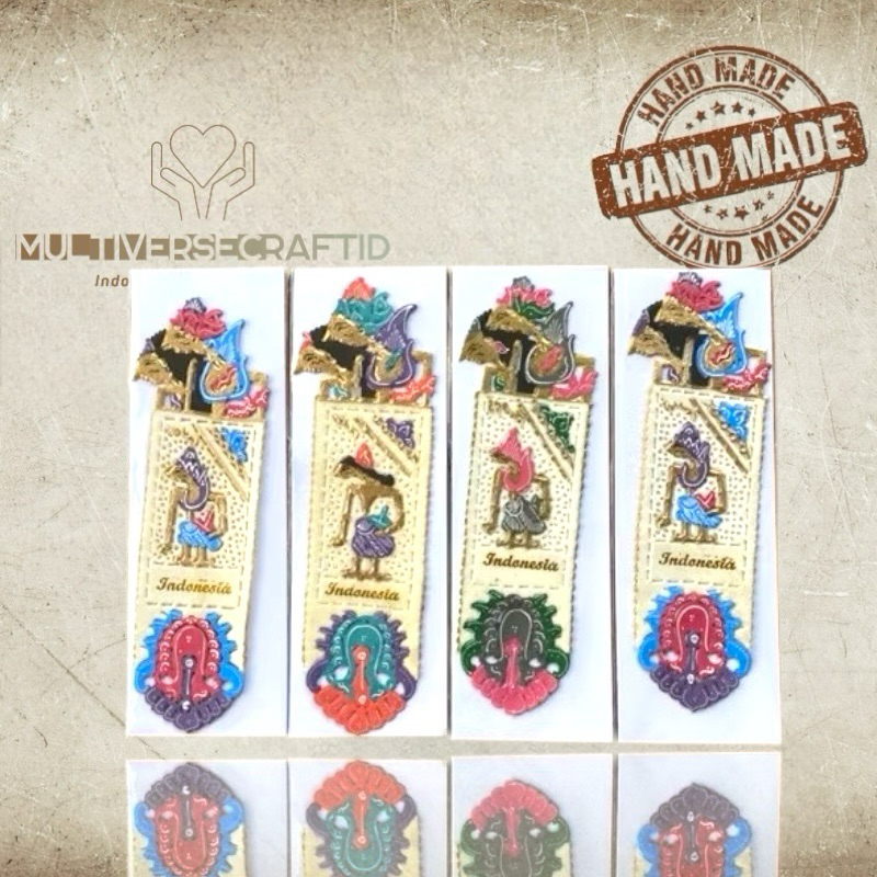 

Souvenir Miniatur Wayang Kulit Mainan Asli Jogja PEMBATAS BUKU WAYANG BOOKMARK SOUVENIR KERAJINAN KHAS JOGJA