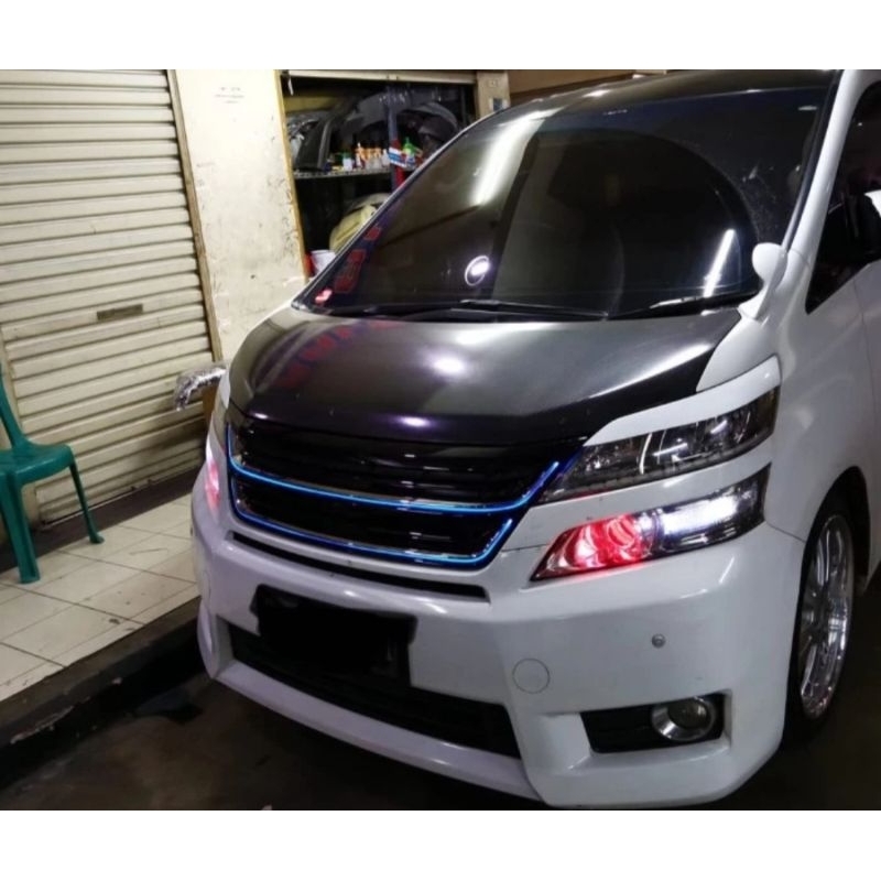 GRILL VELLFIRE 2009-2014 LED BIRU GRILL DEPAN ALPHARD VELLFIRE