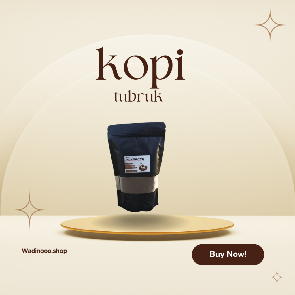 

Bubuk Kopi Panggung Tubruk isi 500 Gram dari biji kopi pilihan