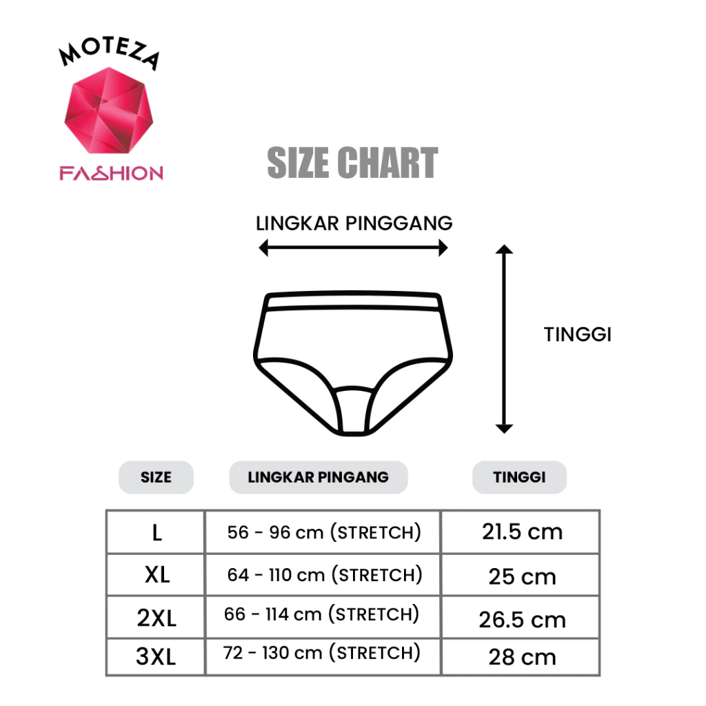 KLPB CD CELANA DALAM TALLY 6011 MODAL BAHAN KATUN BAMBUU - Tally 6011 CD Celana Dalam Wanita Premium