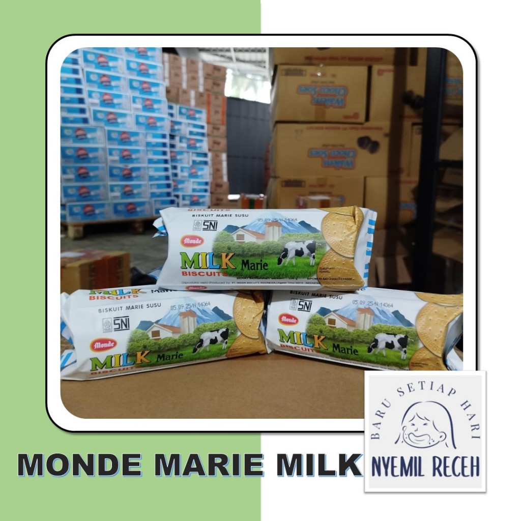 Monde Marie Milk Biskuit Marie Susu 125GR Kemasan Kecil