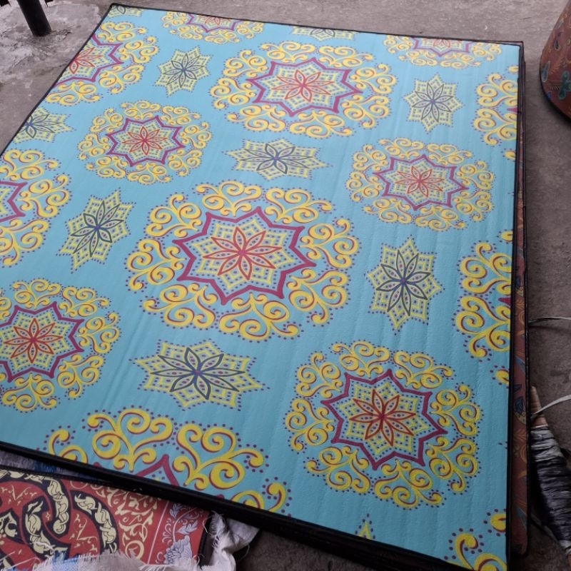 karpet gambar bolak balik/Tikar spons 2 motif 180 x 200