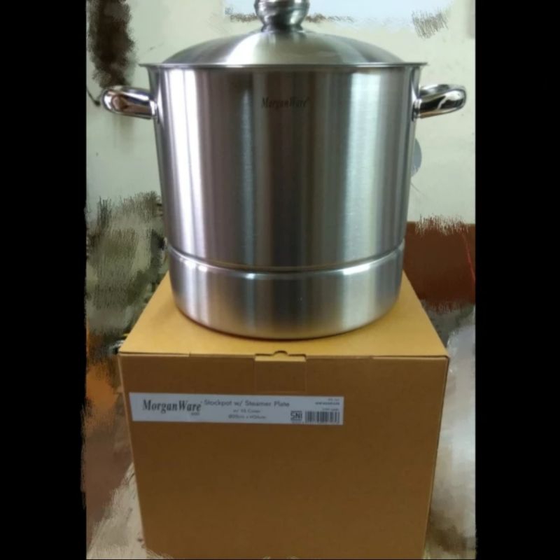 BIMA MORGANWARE STOCKPOT STEAMER 28CM MW 400428 PANCI STAINLESS