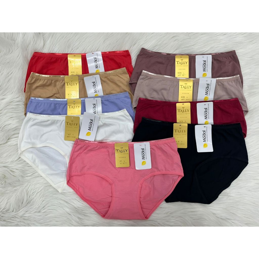 YANTI98 - CD CELANA DALAM TALLY 6011 MODAL  BAHAN KATUN BAMBUU - Tally 6011 CD Celana Dalam Wanita P
