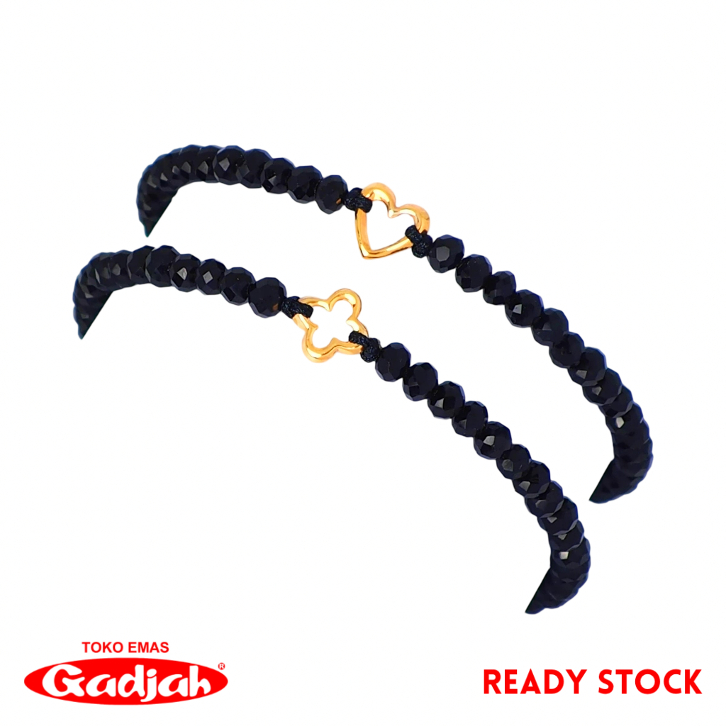 Gelang Tali Kristal Minnie Emas Charm Imut - Toko Emas Gadjah