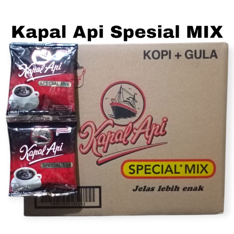 

Kopi kapal api spesial MIX 1 dus 120 sachet