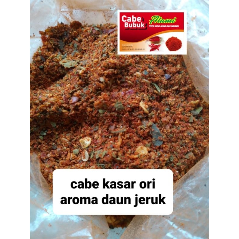 

KTr190 500grm Cabe Bubuk Halus Dan Kasar Extra Pedas [ Alami ]