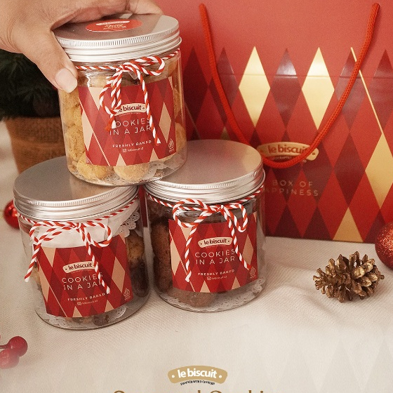 

le biscuit - Christmas & New Year Hampers - 3 Jar Soft Baked Cookies
