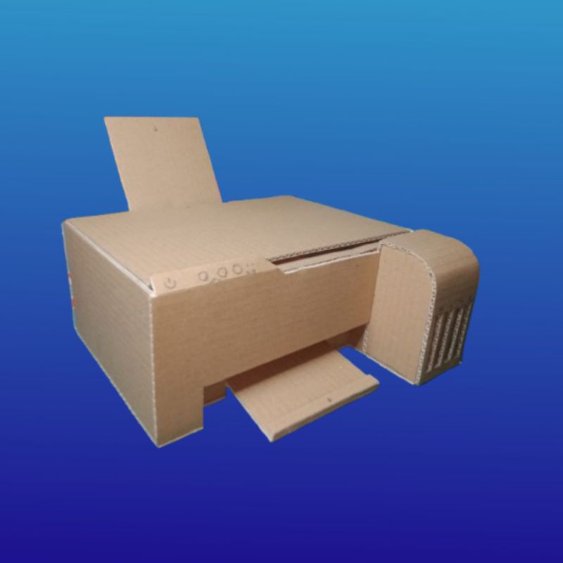 

prakarya kerajinan printer dari kardus