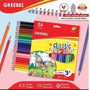 

Greebel Classic Color Pensil 24 Warna