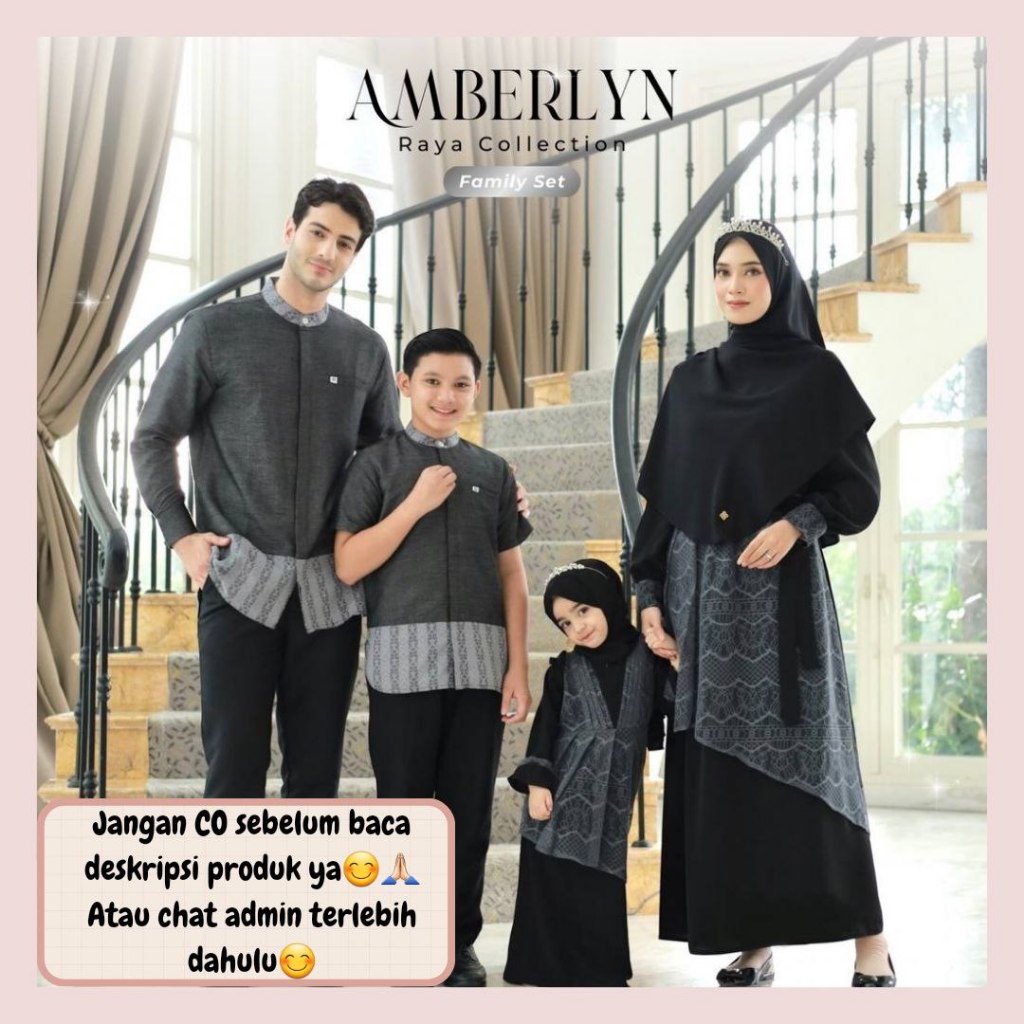 Amberlyn sarimbit lebaran 2025 by Shieraki OPEN PRE ORDER (READY FEBRUARI 2025) Family set couple ke