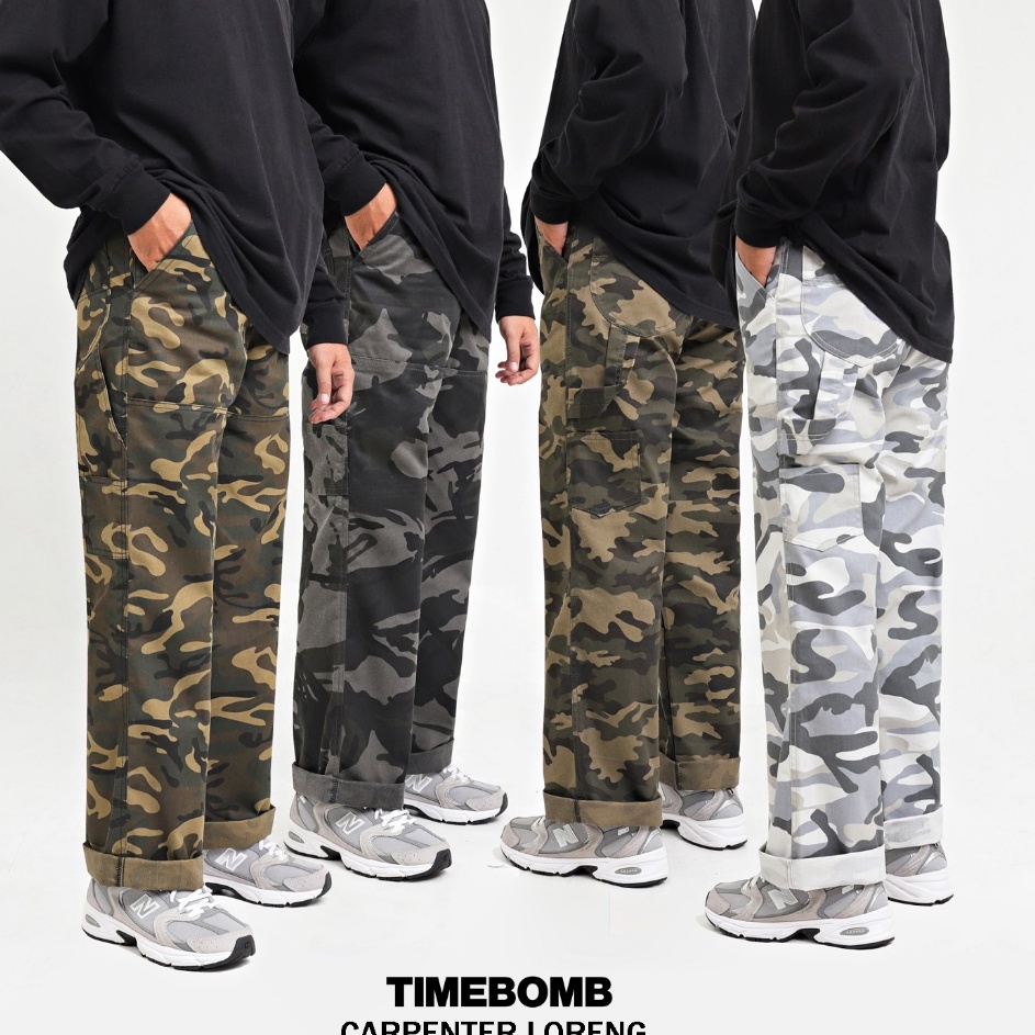 TIMEBOMB  PANTS  Celana Reguler Loreng