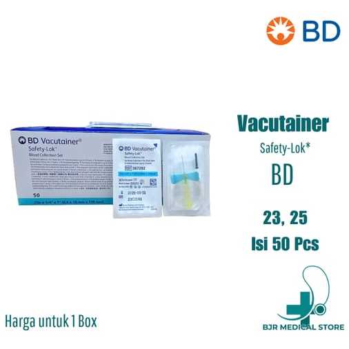 Wing Set BD vacutainer No 23, 25 Harga/Box