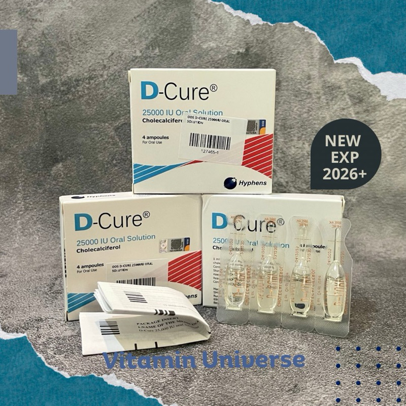 D-Cure 25000iu | Dcure D Cure 25000iu | exp 02/2026 | Ready stock