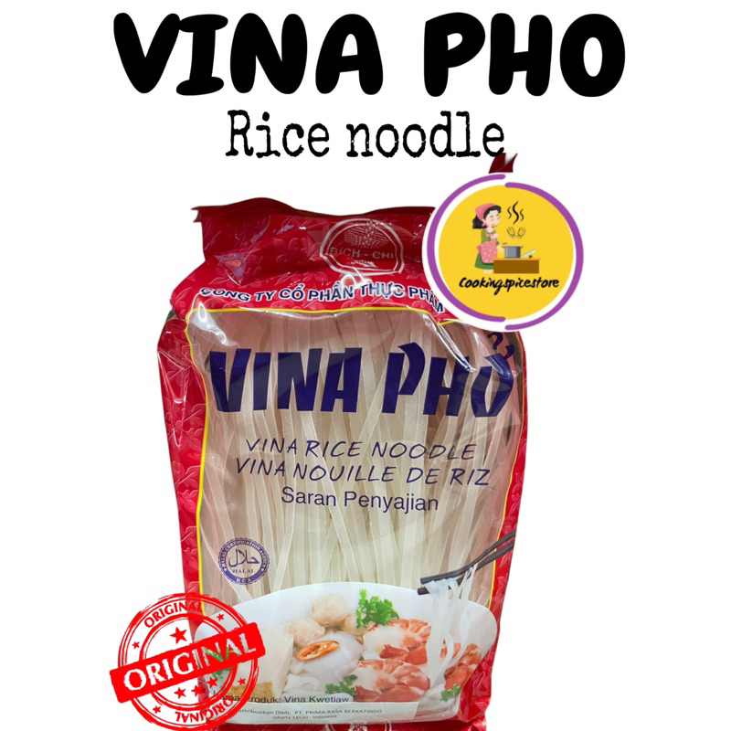 

Vina Pho Rice Noodle ( kwetiau Vietnam) 400gram