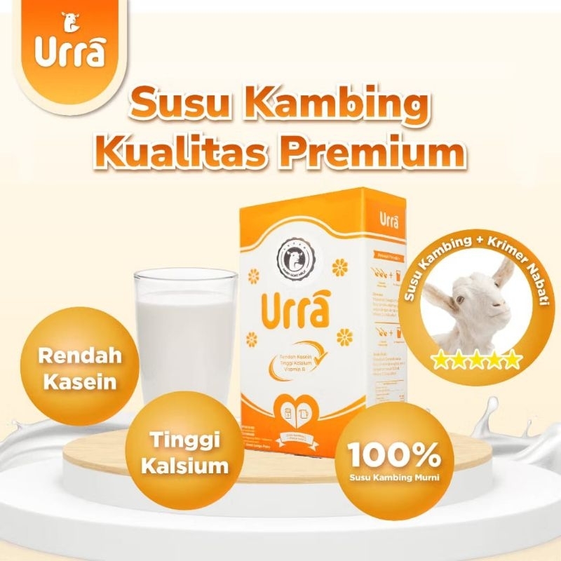

Paket Promo 1 Box SUSU URRA Susu Penambah Berat Badan Dan Tinggi Badan Anak Susu Kambing Premium 200gr