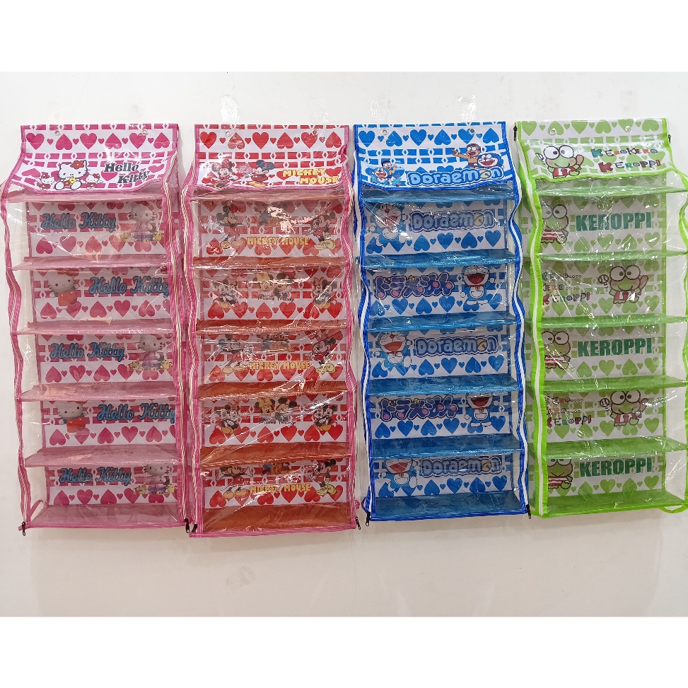 Termurah Rak Tas gantung Karakter Lucu Dan Cantik RAK MURAH RAK SET GANTUNG KARAKTER RAK SUSUN RAK K