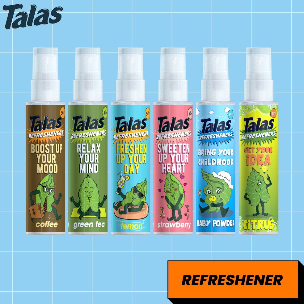 KODE R2J Talas Refreshener Pump Spray  Parfum dan Pengharum Sepatu 5 mL