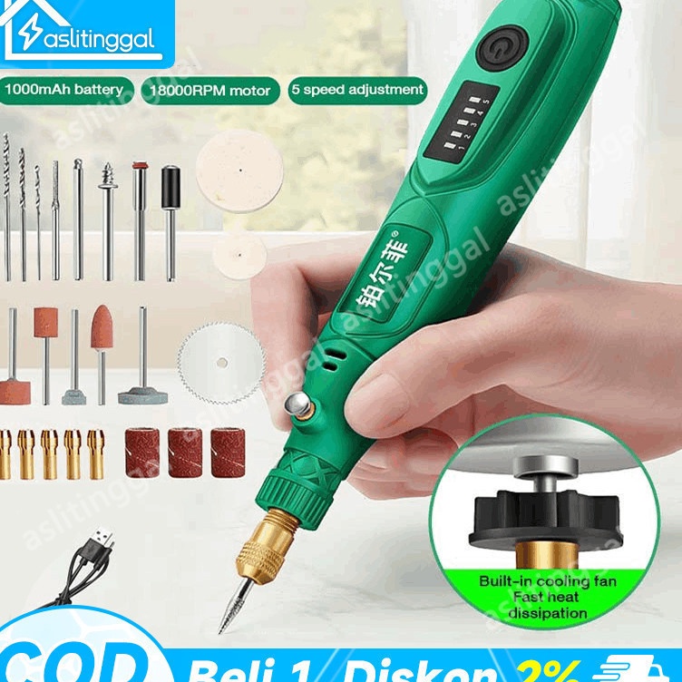 Langsung Dibeli  Barang spotBor MiniDrill Electric Engraver Grinder Gerinda Electrik ListrikMini Lis