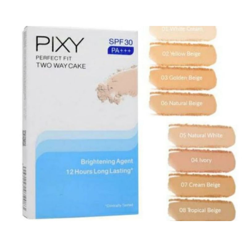 Pixy two way cake perfect fit 01 white cream