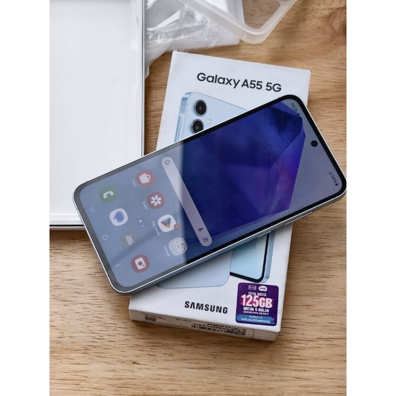 Samsung Galaxy A55 5G 8/256GB + Kepala Charger Samsung ORI + Fast Charging Type C