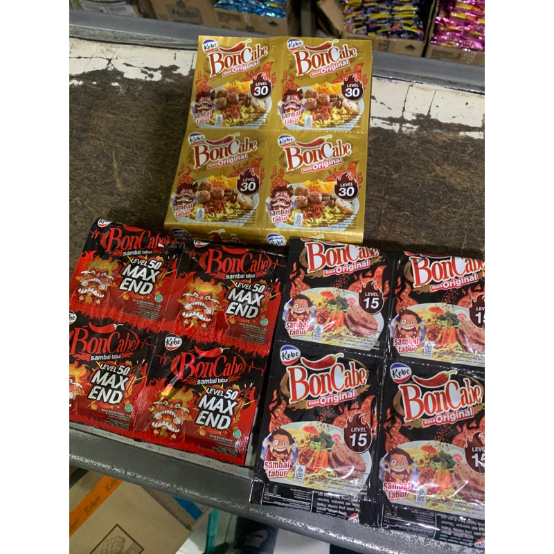 

Boncabe Level 15 / Level 30 / lv 50 (1pak isi 24 pcs x 6gram)