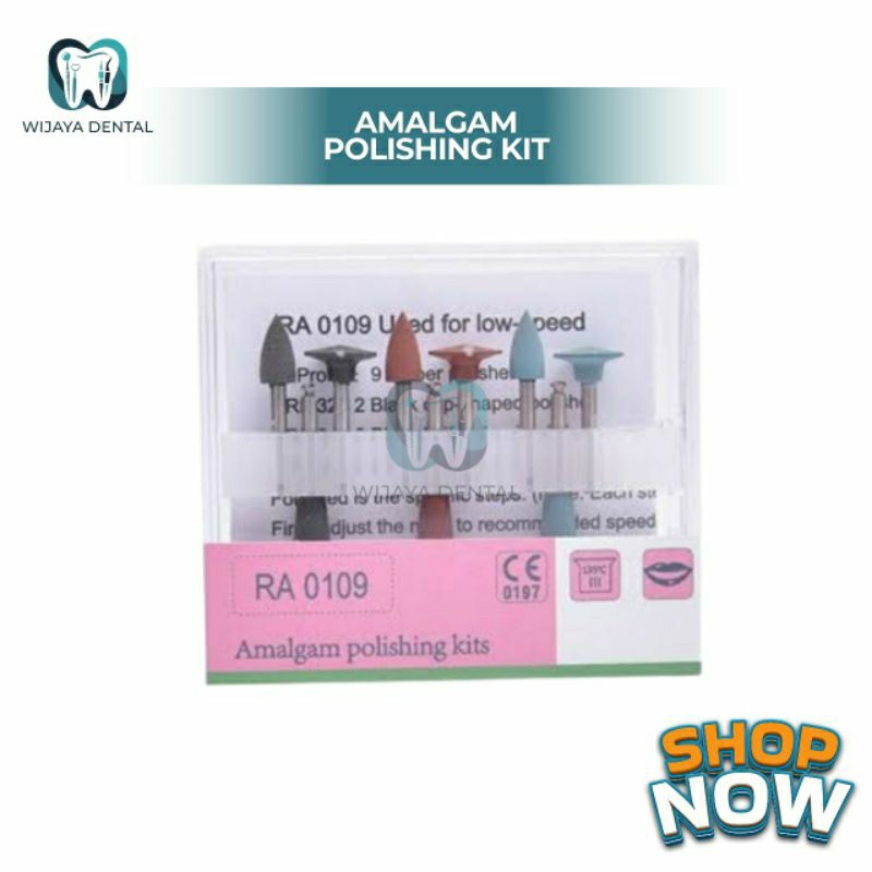 DENTAL AMALGAM POLISHING KIT SET / BUR POLES AMALGAM LOWSPEED