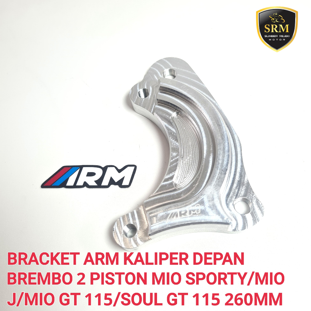 Bracket ARM Kaliper Depan Brembo 2 Piston Mio Sporty/Mio J/Mio GT 115/SOUL GT 115 260MM